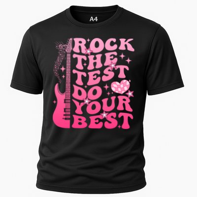 Rock The Test Do Your Best Testing Day For Teacher Student  Cooling Performance Crew T-Shirt