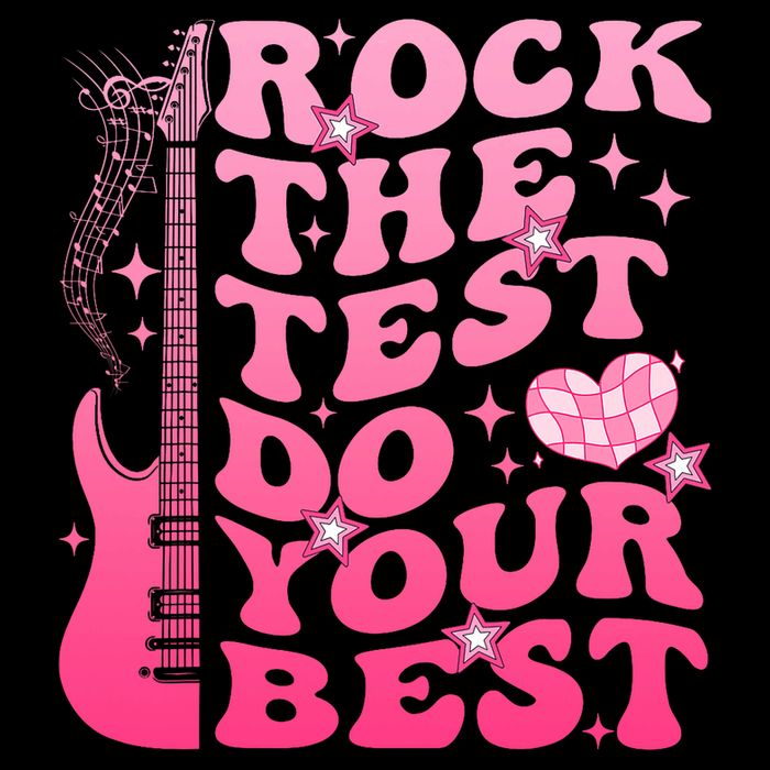 Rock The Test Do Your Best Testing Day For Teacher Student  Apron