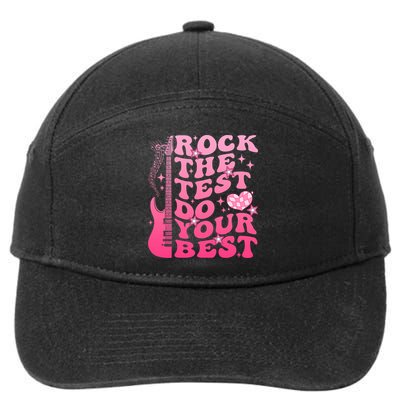Rock The Test Do Your Best Testing Day For Teacher Student  7-Panel Snapback Hat
