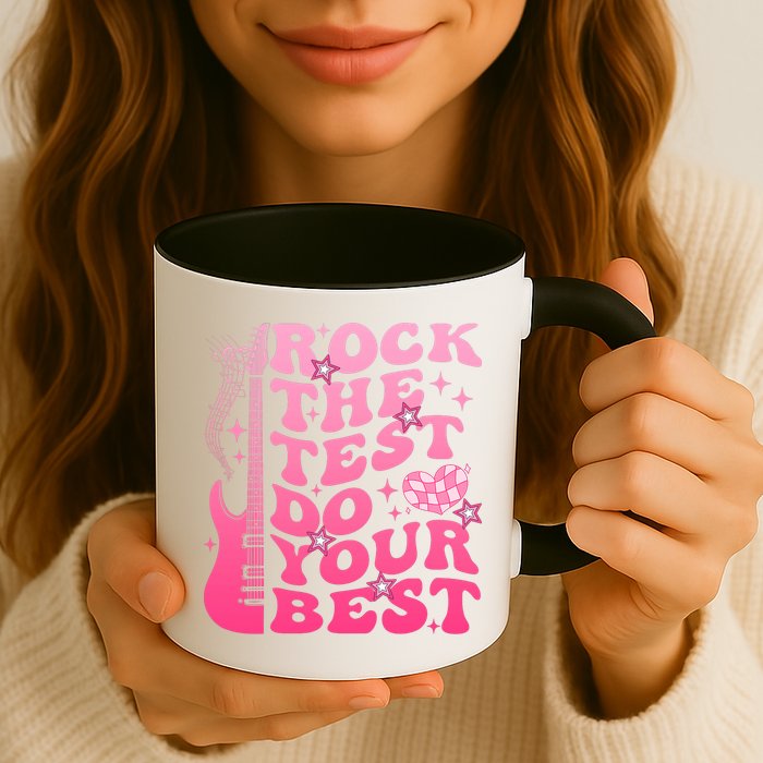 Rock The Test Do Your Best Testing Day For Teacher Student  Mug