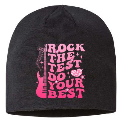 Rock The Test Do Your Best Testing Day For Teacher Student  Sustainable Beanie