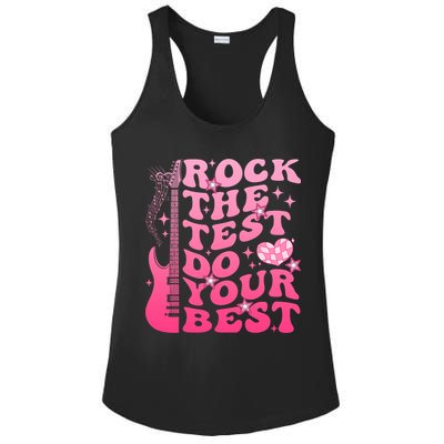 Rock The Test Do Your Best Testing Day For Teacher Student  Ladies PosiCharge Competitor Racerback Tank