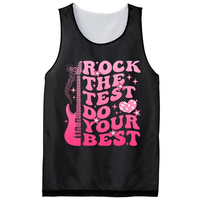 Rock The Test Do Your Best Testing Day For Teacher Student  Mesh Reversible Basketball Jersey Tank