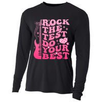Rock The Test Do Your Best Testing Day For Teacher Student  Cooling Performance Long Sleeve Crew