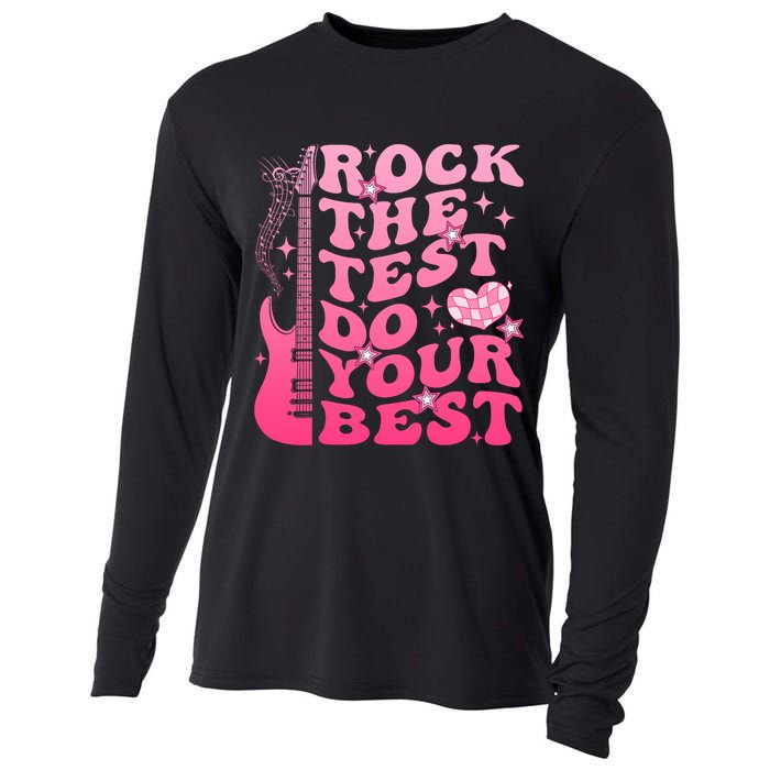 Rock The Test Do Your Best Testing Day For Teacher Student  Cooling Performance Long Sleeve Crew