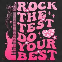 Rock The Test Do Your Best Testing Day For Teacher Student  25L Jumbo Tote