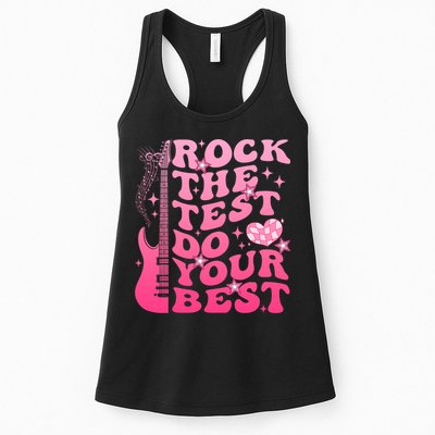 Rock The Test Do Your Best Testing Day For Teacher Student  Womens Tank Top