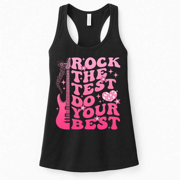 Rock The Test Do Your Best Testing Day For Teacher Student  Womens Tank Top