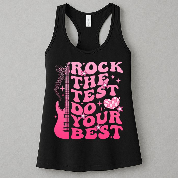 Rock The Test Do Your Best Testing Day For Teacher Student  Womens Tank Top