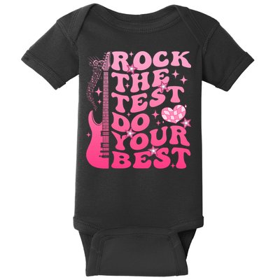 Rock The Test Do Your Best Testing Day For Teacher Student  Baby Bodysuit