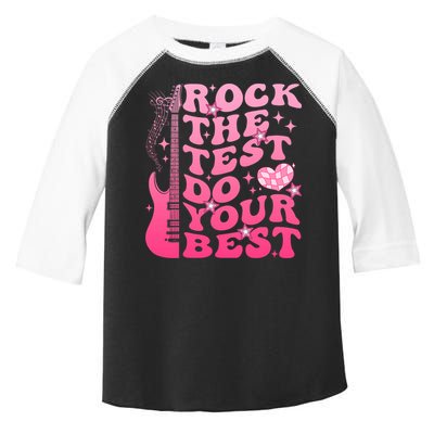 Rock The Test Do Your Best Testing Day For Teacher Student  Toddler Fine Jersey T-Shirt