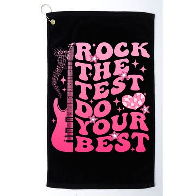 Rock The Test Do Your Best Testing Day For Teacher Student  Golf Towel