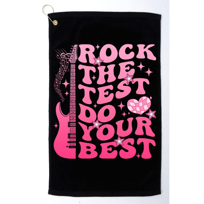 Rock The Test Do Your Best Testing Day For Teacher Student  Golf Towel