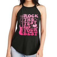 Rock The Test Do Your Best Testing Day For Teacher Student  Women's Perfect Tri Rocker Tank
