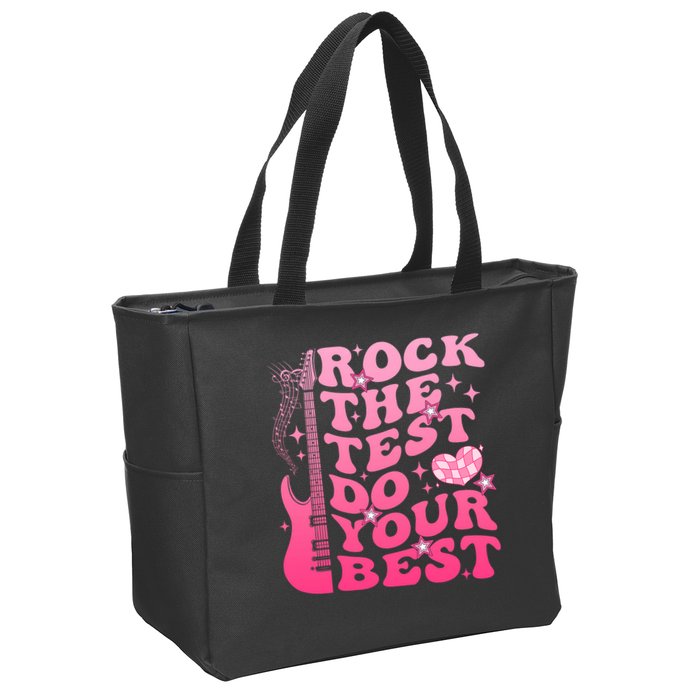 Rock The Test Do Your Best Testing Day For Teacher Student  Zip Tote Bag