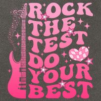 Rock The Test Do Your Best Testing Day For Teacher Student  Cotton Canvas Backpack