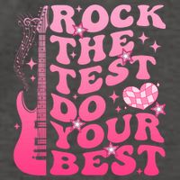 Rock The Test Do Your Best Testing Day For Teacher Student  Vector Backpack