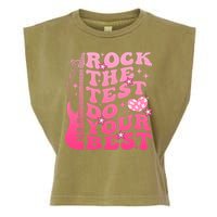 Rock The Test Do Your Best Testing Day For Teacher Student  Garment-Dyed Women's Muscle Tee