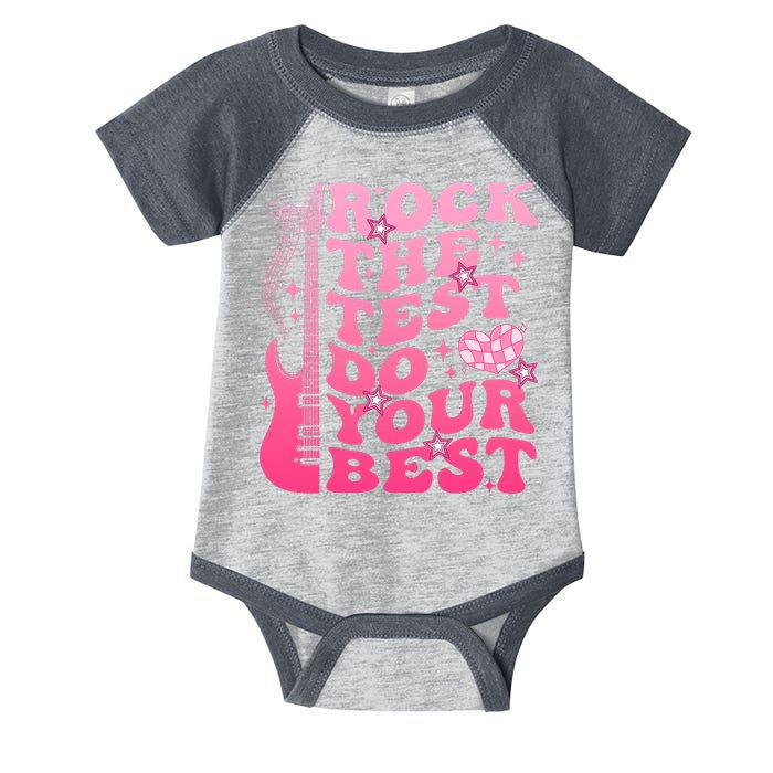 Rock The Test Do Your Best Testing Day For Teacher Student  Infant Baby Jersey Bodysuit