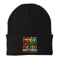 Rock The Test Don't Stress Just Do Your Best Teacher Testing Beanie
