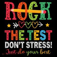 Rock The Test Don't Stress Just Do Your Best Teacher Testing Toddler Hoodie