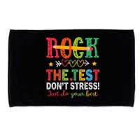 Rock The Test Don't Stress Just Do Your Best Teacher Testing Microfiber Hand Towel