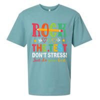 Rock The Test Don't Stress Just Do Your Best Teacher Testing Sueded Cloud Jersey T-Shirt