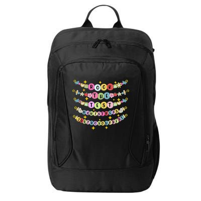 Rock The Test Day Dont Stress Just Do Your Best Bracelet City Backpack