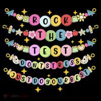 Rock The Test Day Dont Stress Just Do Your Best Bracelet Premium T-Shirt