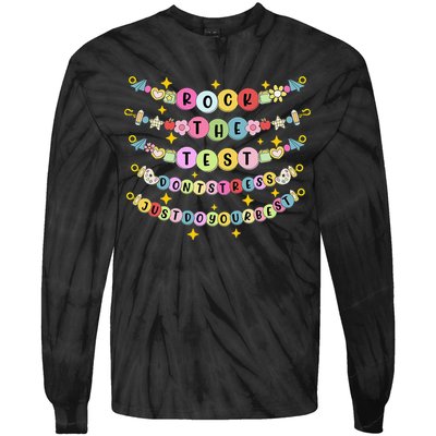 Rock The Test Day Dont Stress Just Do Your Best Bracelet Tie-Dye Long Sleeve Shirt