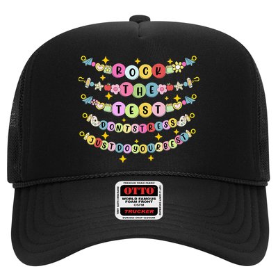 Rock The Test Day Dont Stress Just Do Your Best Bracelet Trucker Hat