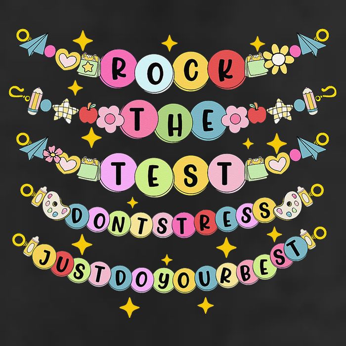 Rock The Test Day Dont Stress Just Do Your Best Bracelet Hat