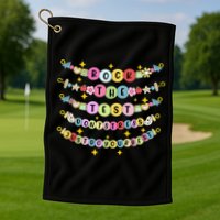 Rock The Test Day Dont Stress Just Do Your Best Bracelet Golf Towel