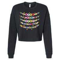 Rock The Test Day Dont Stress Just Do Your Best Bracelet Cropped Pullover Crew