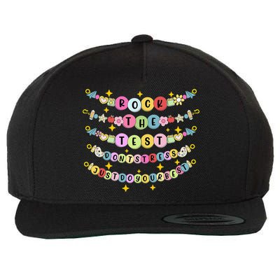 Rock The Test Day Dont Stress Just Do Your Best Bracelet Wool Snapback Cap