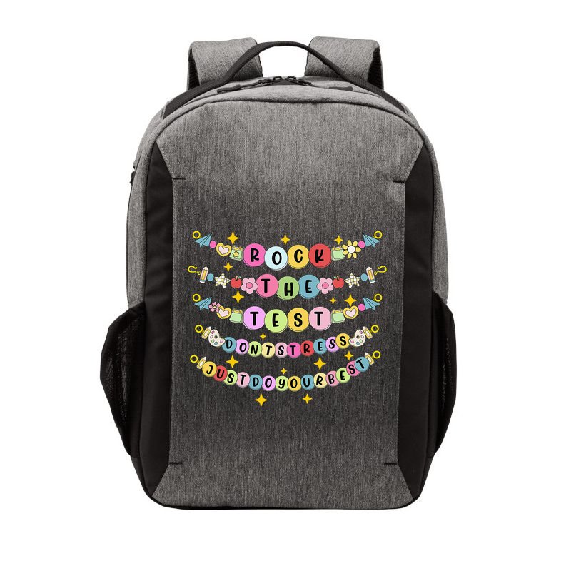 Rock The Test Day Dont Stress Just Do Your Best Bracelet Vector Backpack