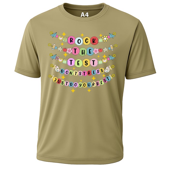 Rock The Test Day Dont Stress Just Do Your Best Bracelet Cooling Performance Crew T-Shirt