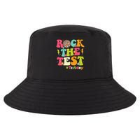 Rock The Test Testing Day Retro Smile Face Teacher Student Cool Comfort Performance Bucket Hat