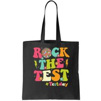 Rock The Test Testing Day Retro Smile Face Teacher Student Bag