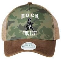 Rock The Test Teacher Test Day Cat Lover State Testing Legacy Tie Dye Trucker Hat