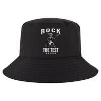 Rock The Test Teacher Test Day Cat Lover State Testing Cool Comfort Performance Bucket Hat
