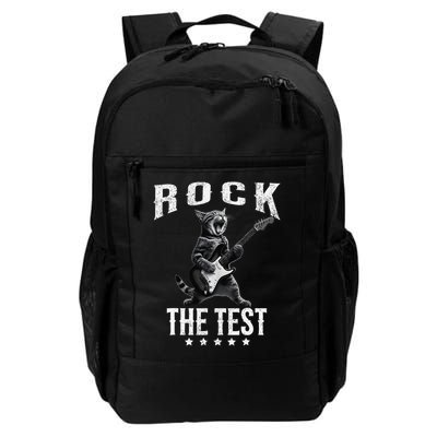 Rock The Test Teacher Test Day Cat Lover State Testing Backpack