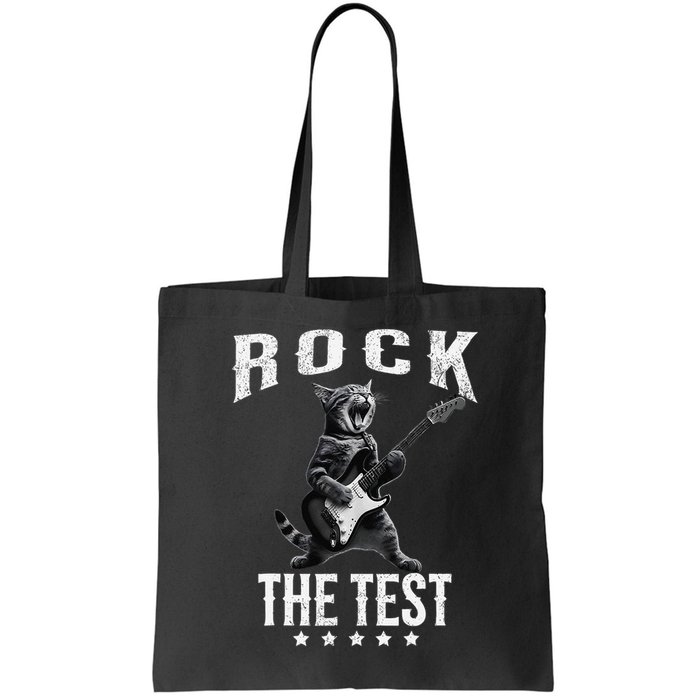 Rock The Test Teacher Test Day Cat Lover State Testing Bag