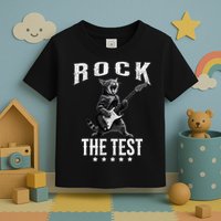 Rock The Test Teacher Test Day Cat Lover State Testing Toddler T-Shirt
