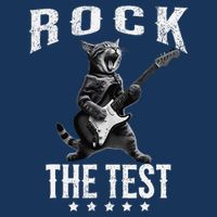Rock The Test Teacher Test Day Cat Lover State Testing Infant Baby Jersey Bodysuit
