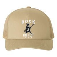 Rock The Test Teacher Test Day Cat Lover State Testing Yupoong Adult 5-Panel Trucker Hat