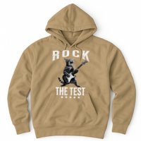 Rock The Test Teacher Test Day Cat Lover State Testing Hoodie
