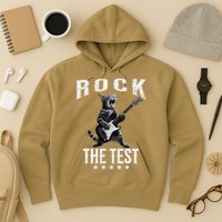 Rock The Test Teacher Test Day Cat Lover State Testing Hoodie