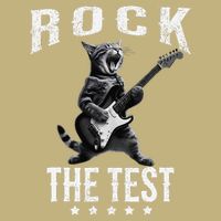 Rock The Test Teacher Test Day Cat Lover State Testing Button