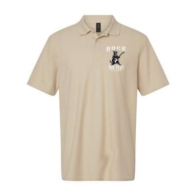 Rock The Test Teacher Test Day Cat Lover State Testing Polo